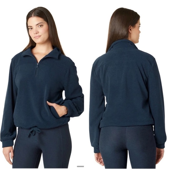 *NWT* Beyond Yoga New Terrain Pullover - Nocturnal Navy - Picture 1 of 5